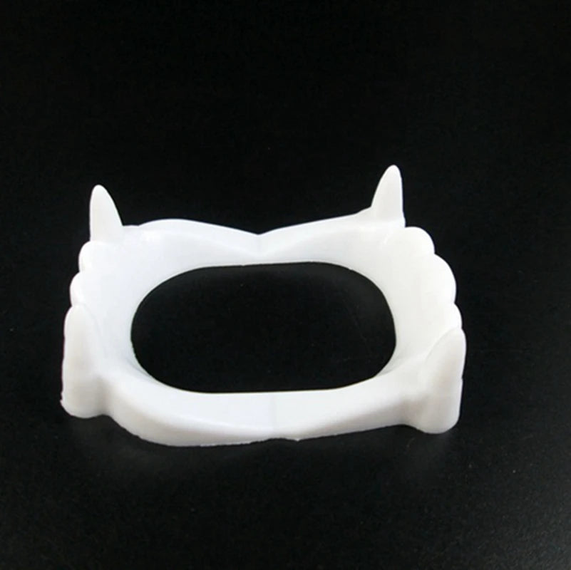 10pcs Halloween Party Prank Toys Simulation Rotten Teeth Vampire Denture Masquerade Cosplay Fake Teeth Trick Props