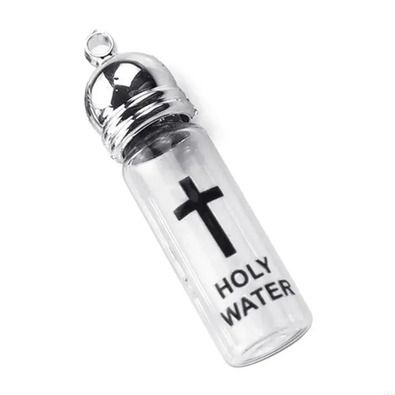 Elegant Holy Water Bottle Glass Holy Water Container Featurings Silver/Gold color Lid For Spiritual Ritual Collectors Dropship