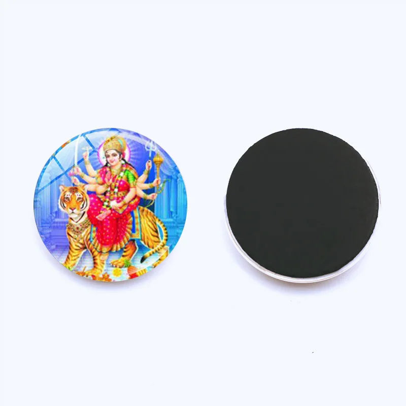 Hinduism, Gods, Elephant Head Gods, Time Gems, Refrigerator Stickers 25mm