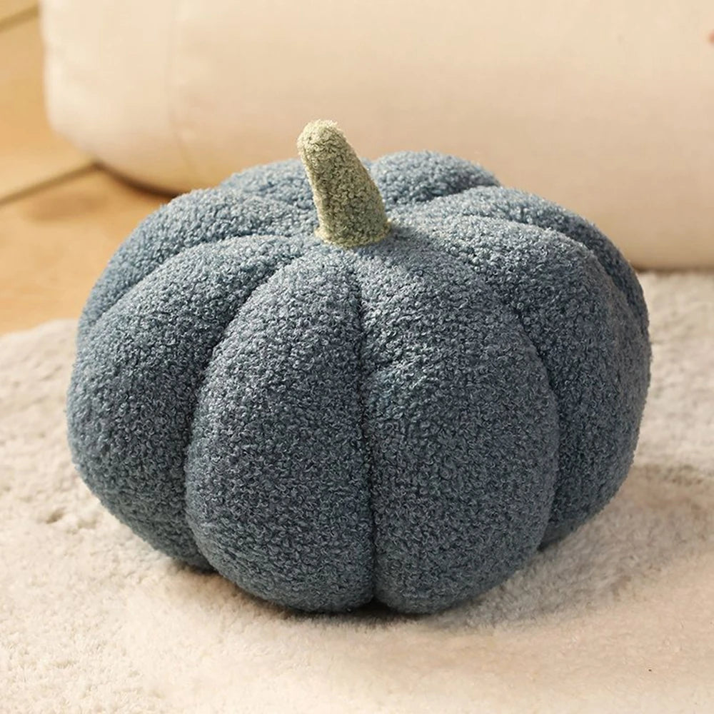 20CM Creative Home Pumpkin Plush Toy Living Room Sofa Decoration Throw Pillow Particles Plush Pumpkin Doll Halloween Dress Up