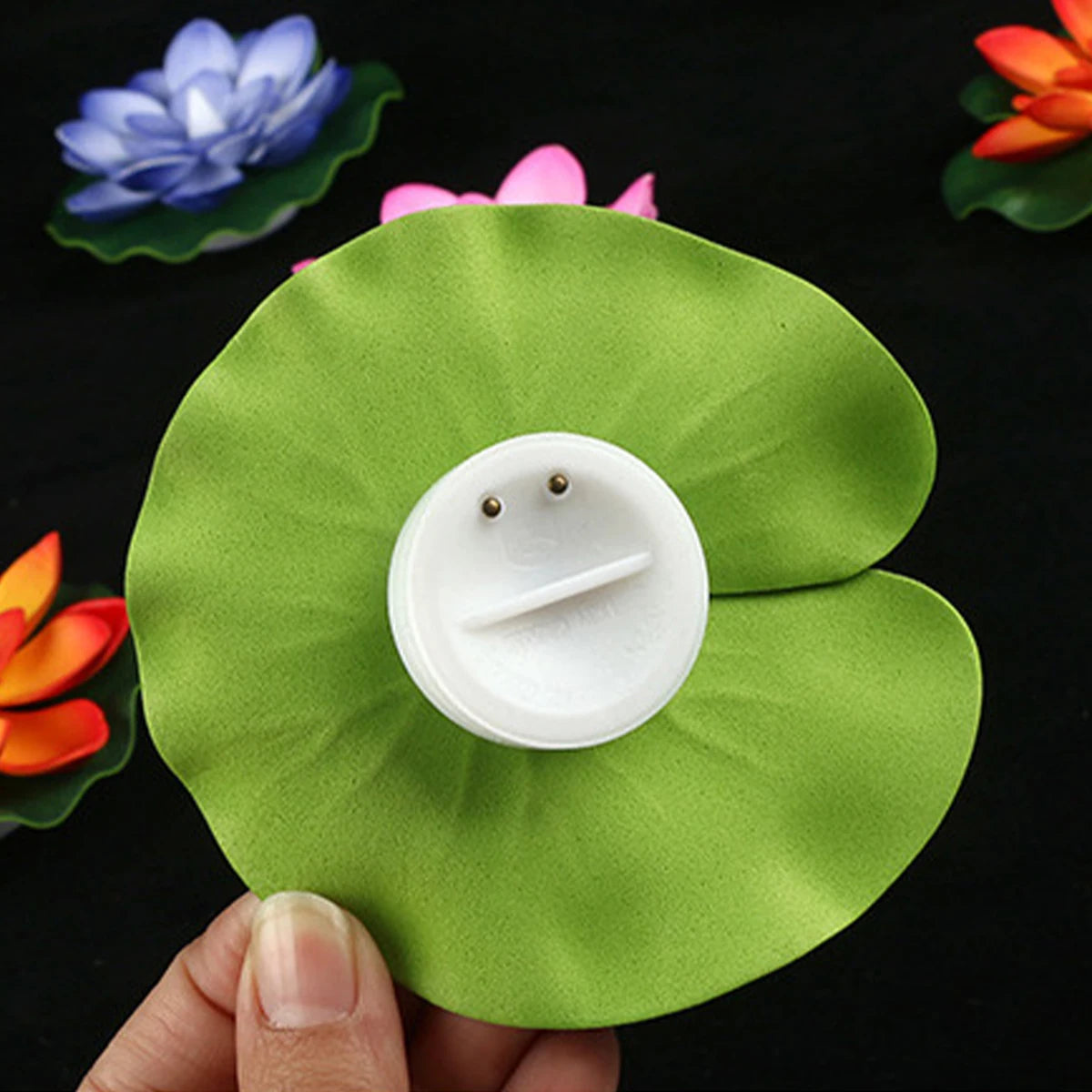 15/10CM Diwali Floating Induction Lotus Lamp Garden Led Pink Battery Powered Lights Outdoor Waterproof Landscape For Night Light