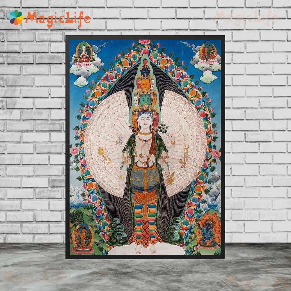 Indian Religion Ganesha Hindu Mythology God Posters Wall Pictures For Living Room Poster Wall Art Canvas Painting Unframed