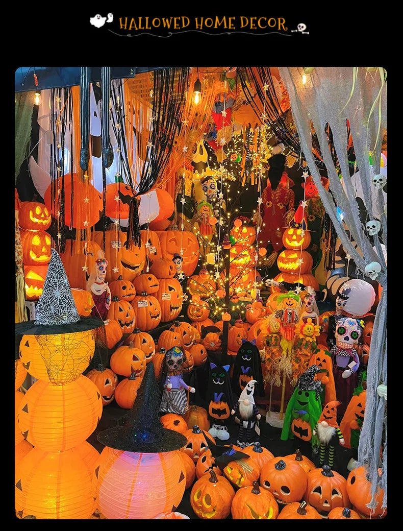 Halloween Decoration Pumpkins Lamp For Home Yard Garden Outdoor Decor Hallowen Horror House Skull Party Props Glow in The Dark