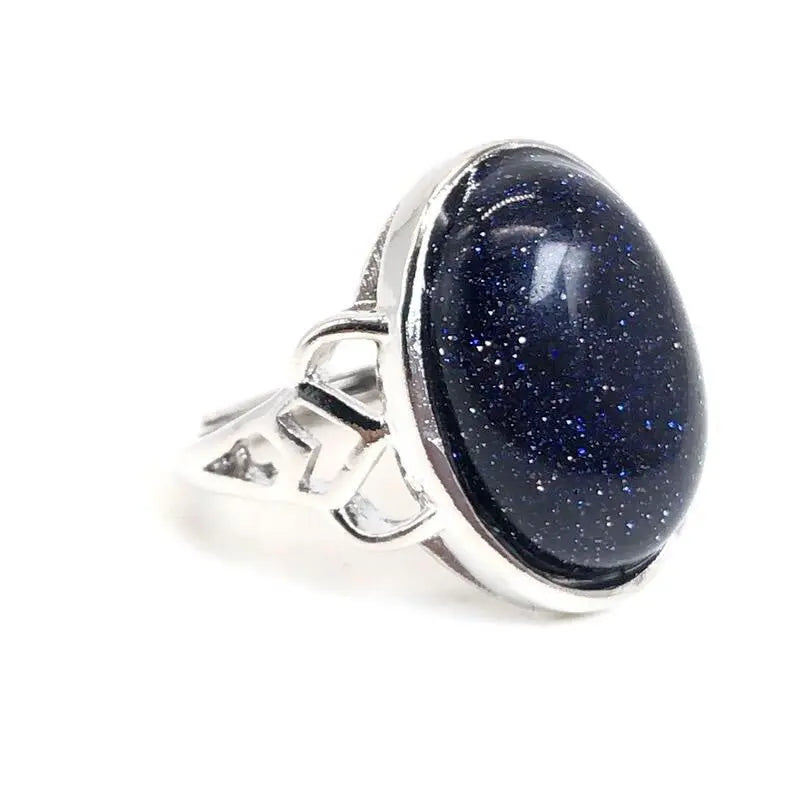 Gothic Evil Eye Ball Design Charm Ring for Men and Women, Crystal opal Jewelry, Punk Finger Accessories, Stainless Steel