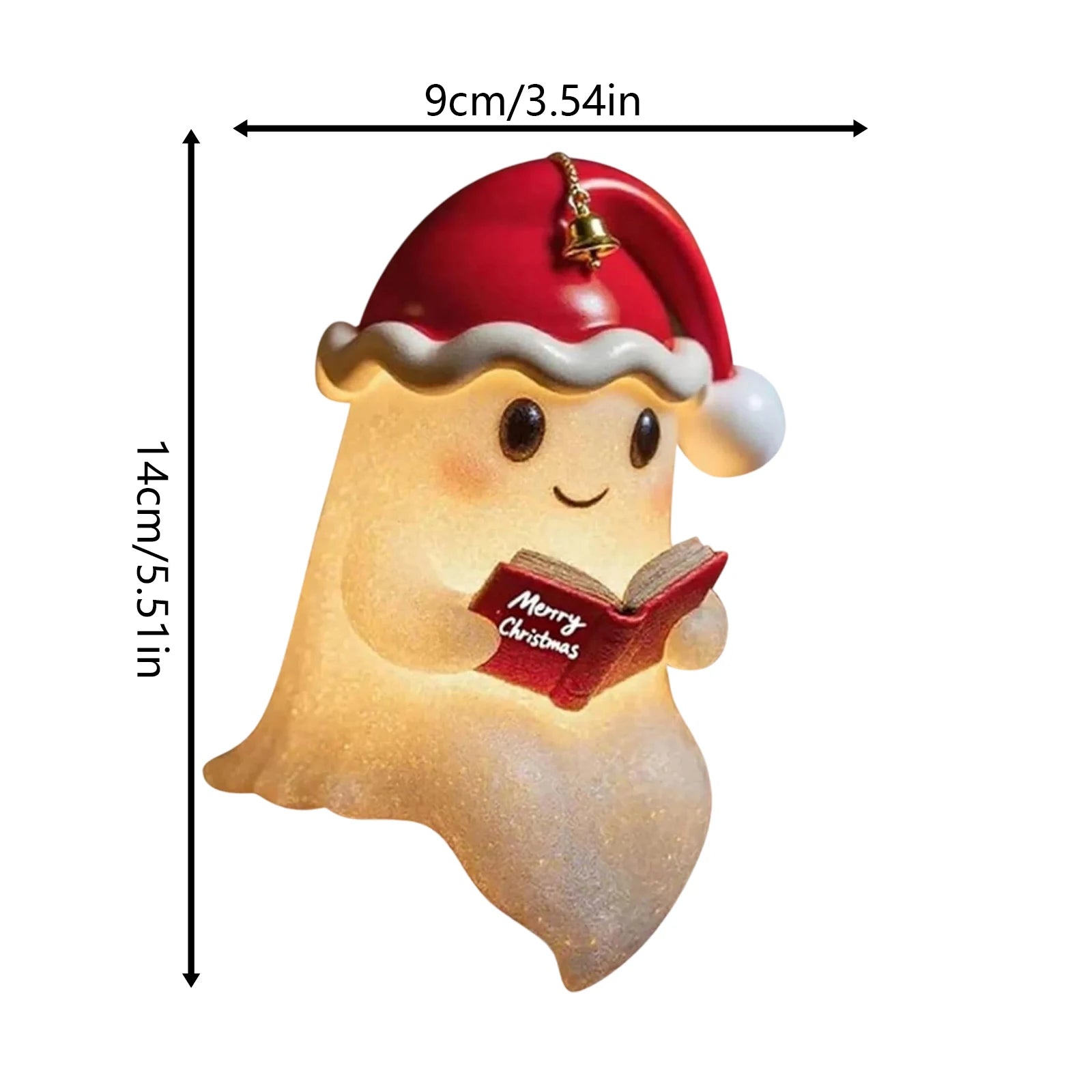 Christmas Decorative Light Christmas Hat Cute Ghosts Reading Light Table Ornaments Christmas Gifts Creative Reading Nightlight
