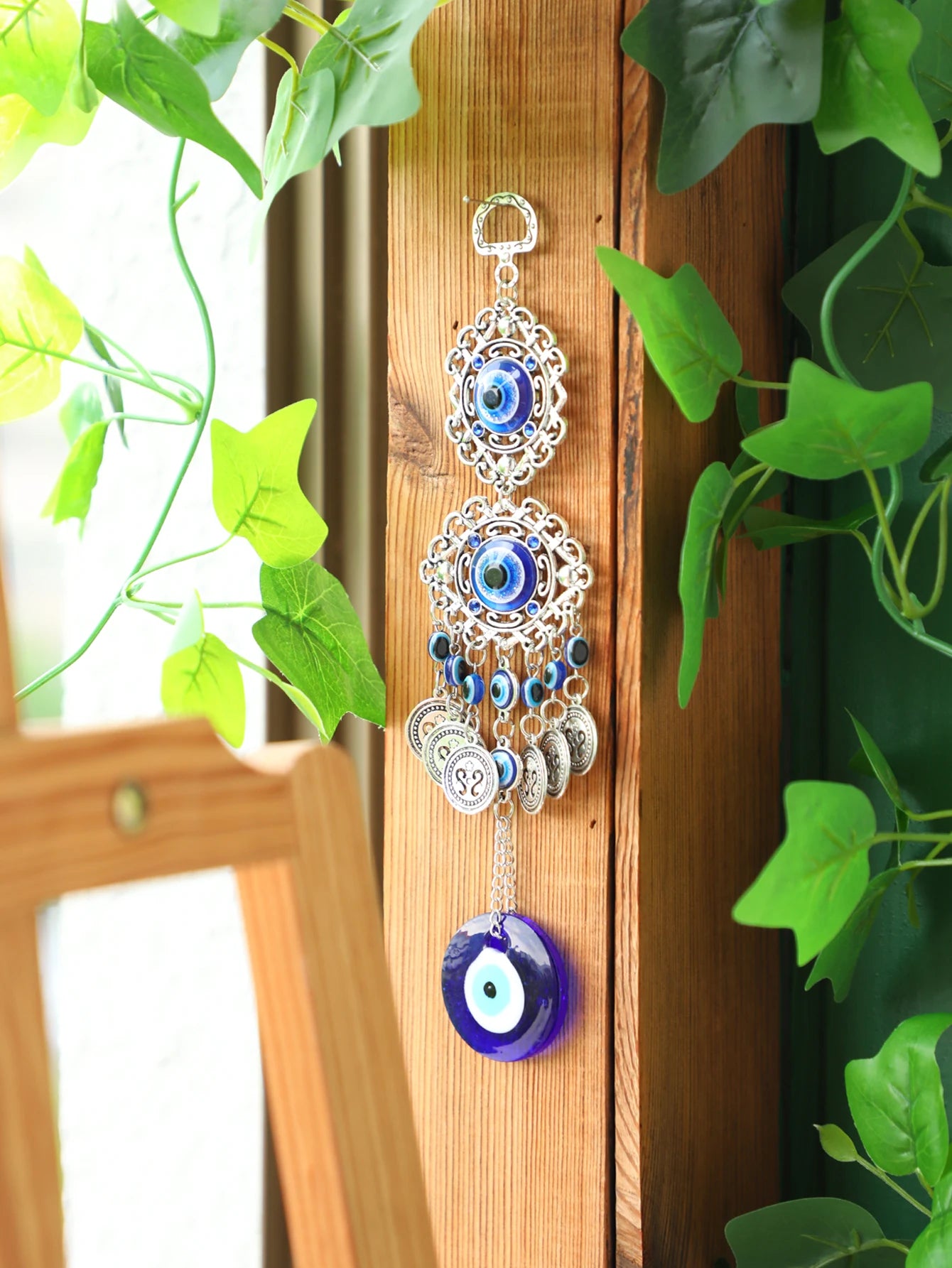 Evil Eye Hanging Wall Decor Gothic Spring Hanging Ornament Mental Wall Art Garden Decoration Outdoor Home Decoration Accessories