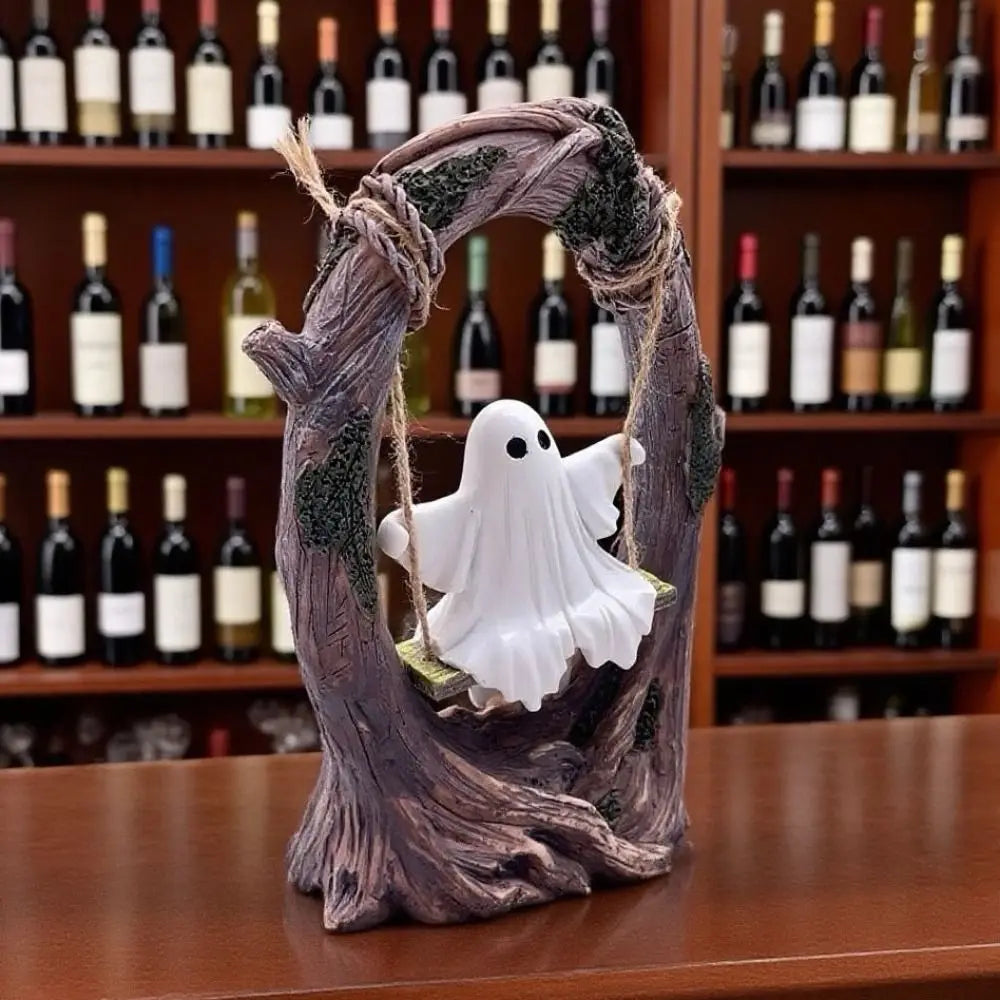 Halloween Themed Halloween Swing Ghost Ornament Handicraft Model Spooky Ghosts Decor Collectible Statue