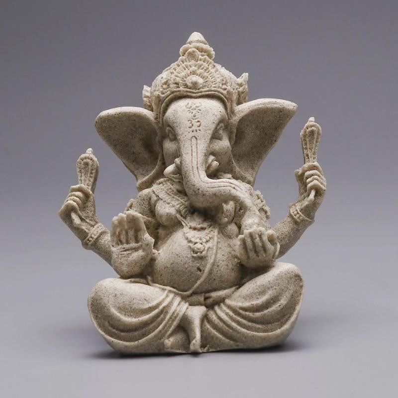 Sandstone Lord Ganesha Statue Sculpture Handmade Decoration DSERS