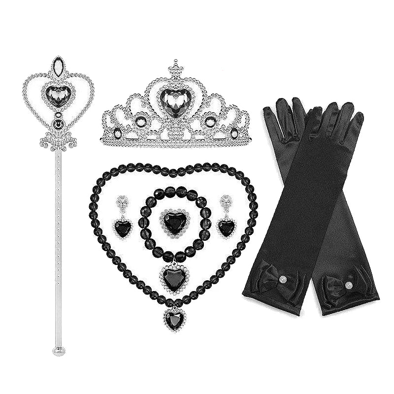 Vampire Halloween Dress for Kid Ghost Bride Gothic Witch Cosplay Costume Carnival Party Black and Red Clothes Dresses for Girls