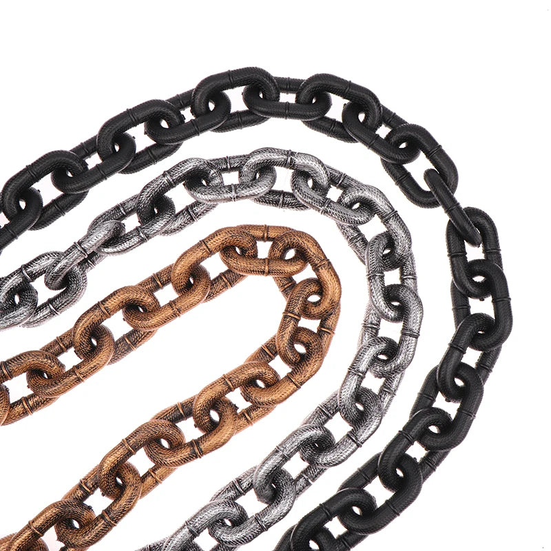 1.5m Funny Plastic Simulation Chain Dog Pet Leash Pet Tractions Rope Halloween Props Pet Supplies Leash
