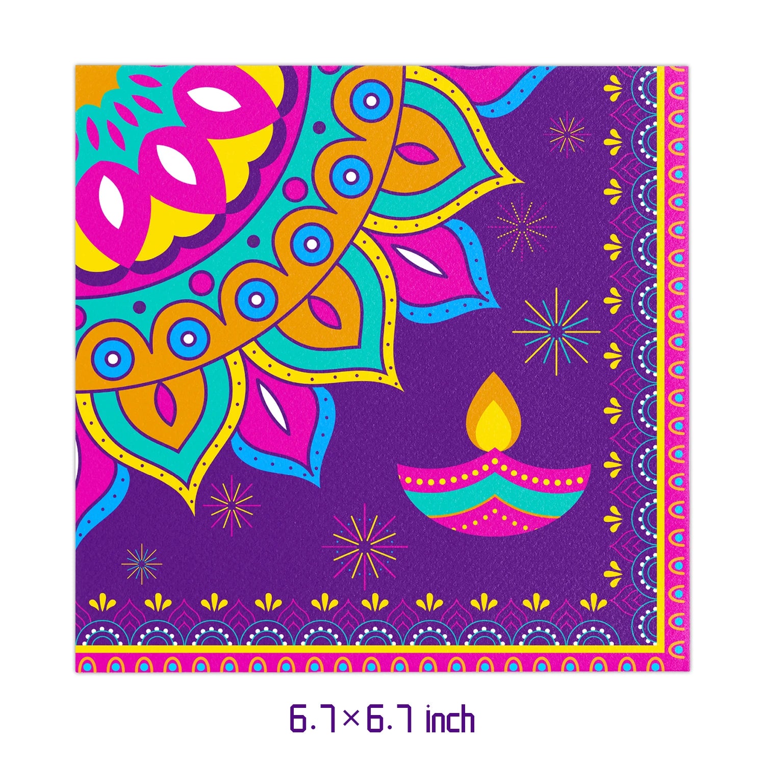 Diwali Festival Theme Birthday Decorations Party Disposable Tableware Paper Napkins Cups Plates Tablecloths Straw