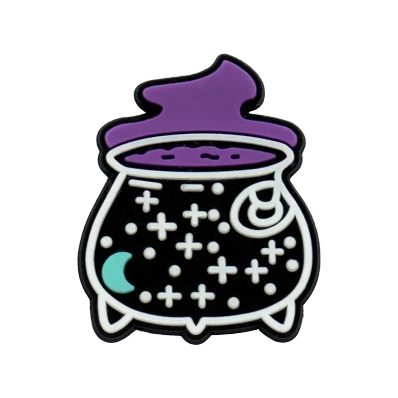 1pcs PVC Halloween Witches Shoe Charms for Women Men Girls Kids,Pumpkins Trick Or Treat Shoe Decorations Pins,Clog Buckles Gifts