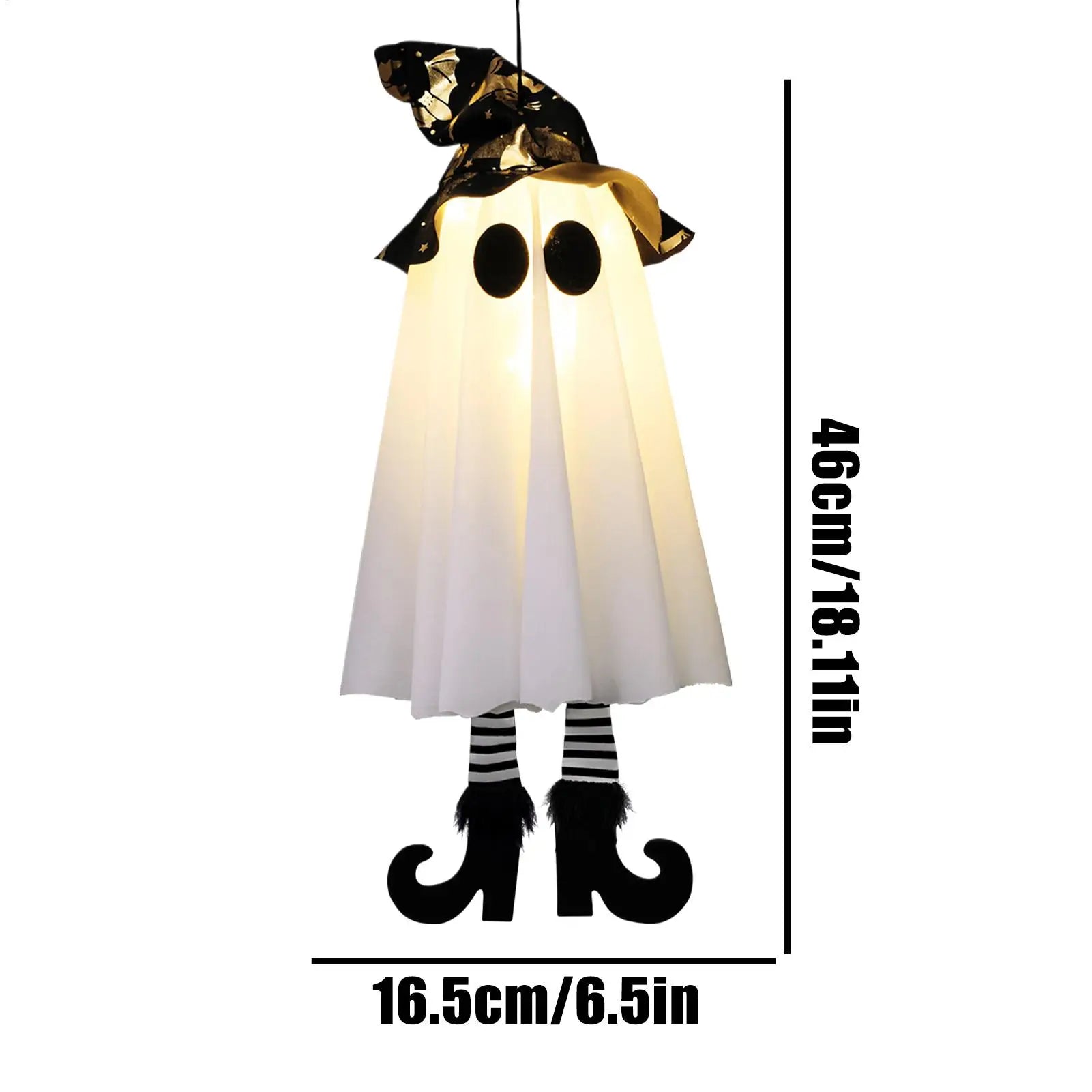 Halloween Decor LED Light Up Witch Ghost for Halloween Party Home Indoor Outdoor Yard Decoration Scary Hanging Ornaments Gift