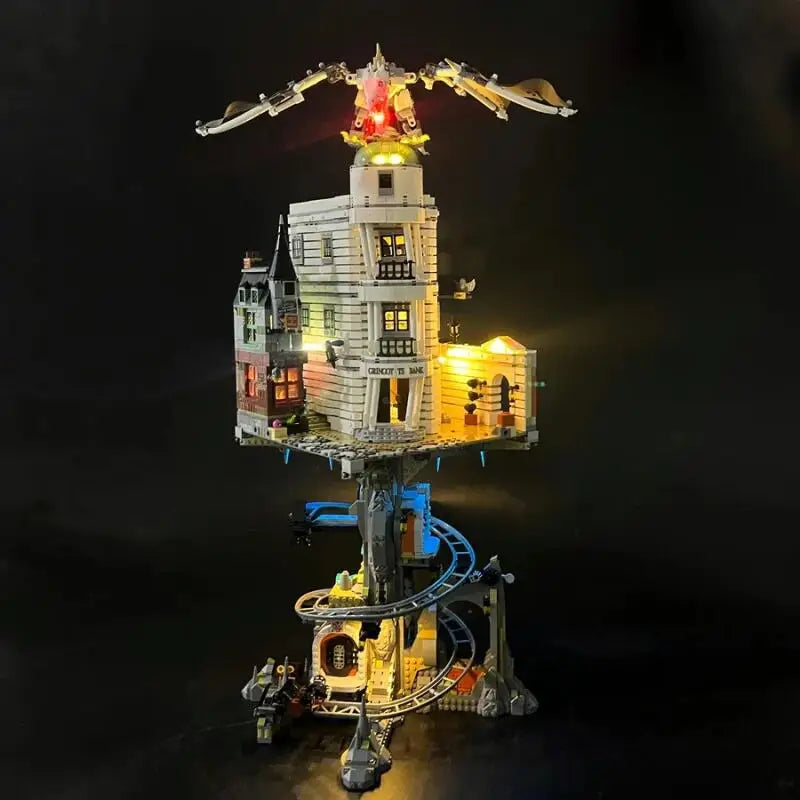 Christmas Promotion  4803pcs  FIT 76417 Gringotted Wizarding Bank Collectible Building Block Model Bricks Toys Birthday Gifts