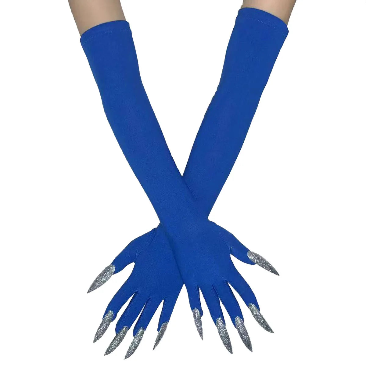 Cool Halloween gloves long ghost claw dress up gloves fashionable red long nails Cosplay Halloween funny gloves A529