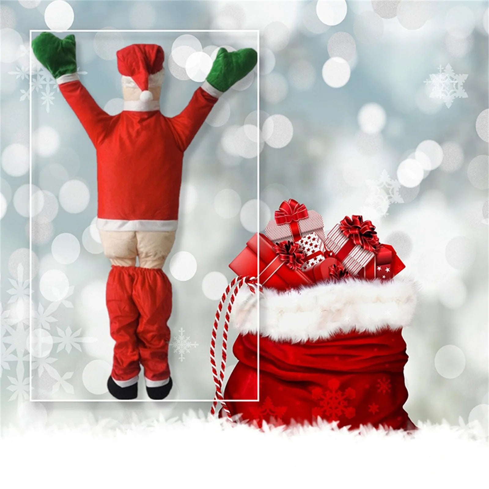 New Christmas Decoration Santa Claus Ornaments Outdoor Yard Christmas Hanging Decoration Props Holiday Gift For Friends