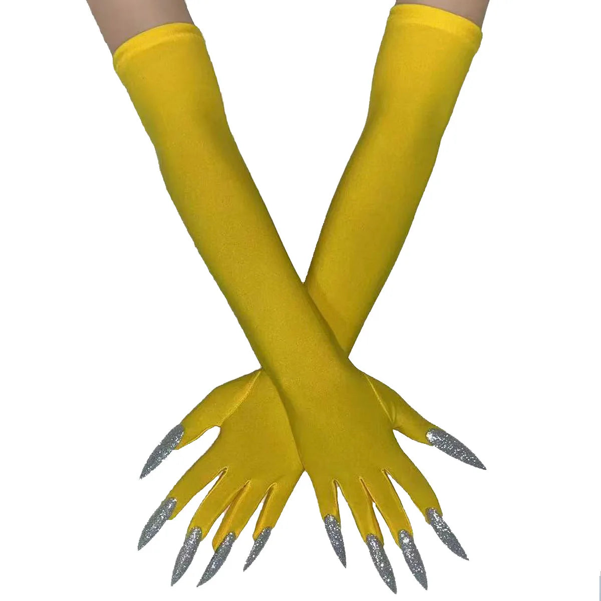 Cool Halloween gloves long ghost claw dress up gloves fashionable red long nails Cosplay Halloween funny gloves A529