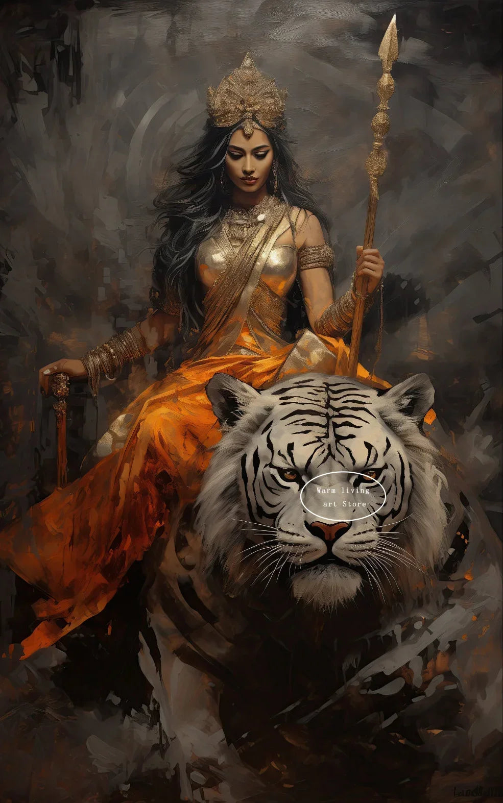 Lakshmi Krishna Buddha Shiva Ganesha Hindu Deity Canvas Wall Art  Spiritual Home Decor Posters  Prints