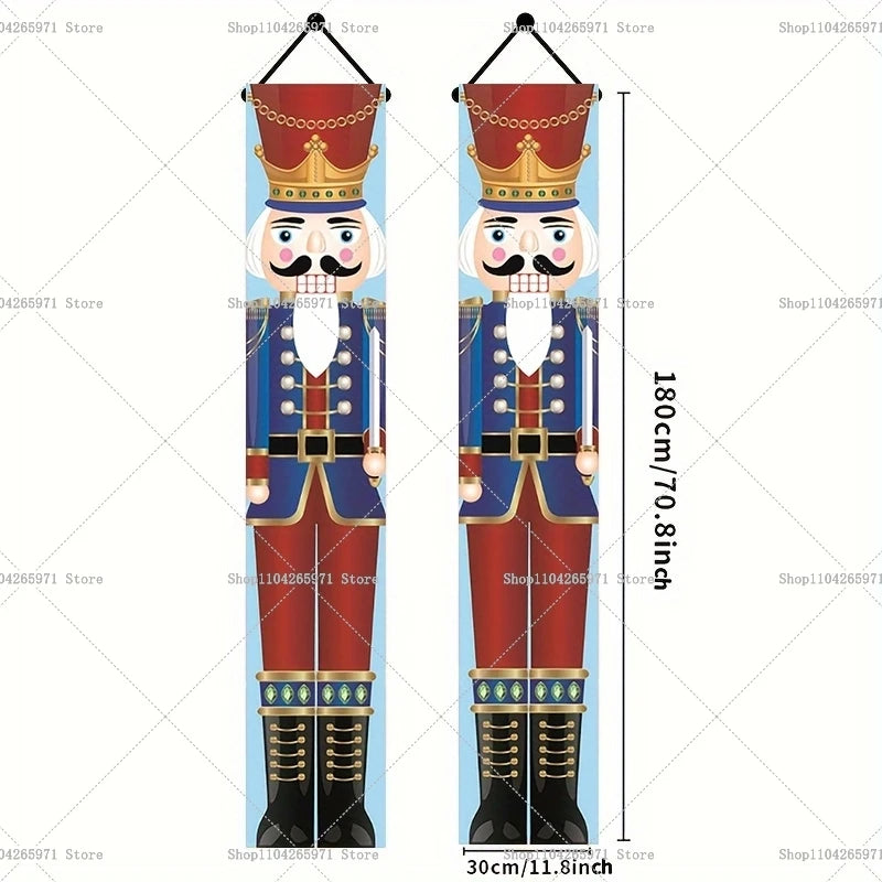 Christmas Hanging Door Nutcracker Soldier Happy Home 2025 Christmas Door Decoration Navidad Notal Noel Ornaments 2026 New
