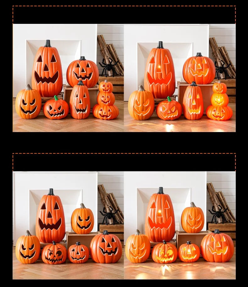 Halloween Decoration Pumpkins Lamp For Home Yard Garden Outdoor Decor Hallowen Horror House Skull Party Props Glow in The Dark