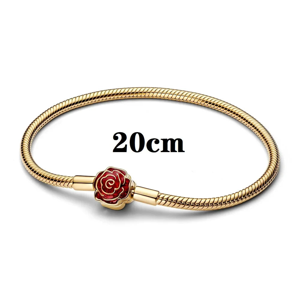 2026 Disneypark Christmas Halloween Skull Pink Elephant Cartoon Animal Charm Suitable for Women Original Bracelet DIY Gifts