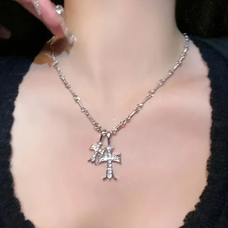 Cross Pendant Necklace Exquisite Trend Necklace, Suitable Women's Jewelry Gifts