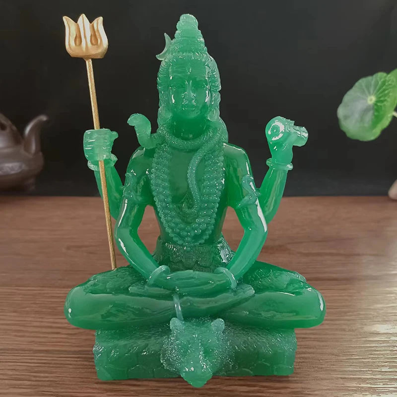 Golden Shiva Statue Hindu Ganesha Vishnu Buddha Figurine Sculpture Room Office Home Decoration India God Feng Shui Crafts