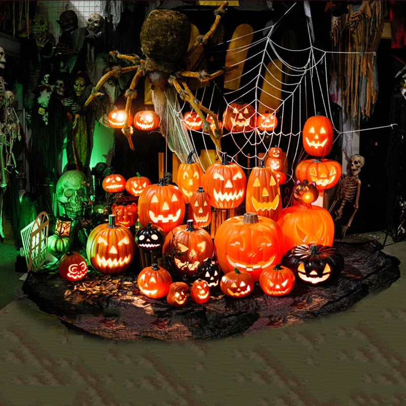 Halloween Decoration Pumpkin Led Lights Festival Accessories Outdoor Yard/garden Decor Horror Party Scream Ghostface Halloween