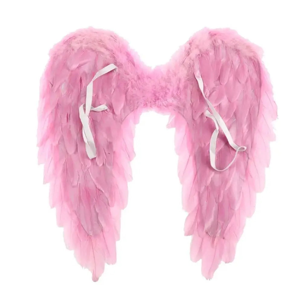 Black Feather Wings Creative White Handmade Angel Wings Party Props Cosplay Little Wings Halloween