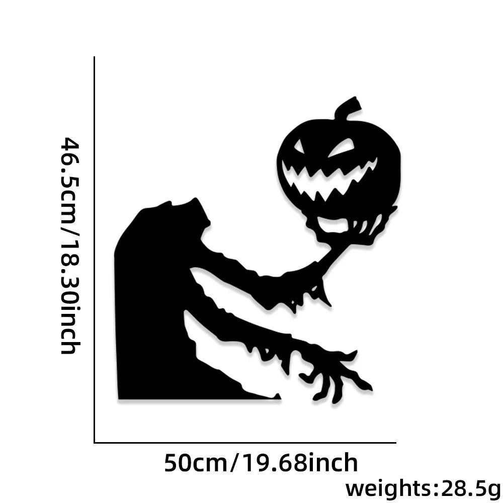 Halloween Decorations,Skeleton,Pumpkins,Halloween Horror Door Stickers,Ghost Festival,party Decor,felt Wall Stickers,Room Decor