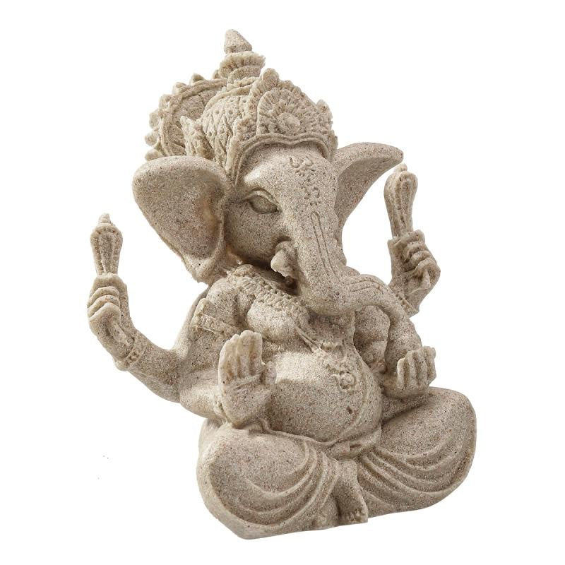 Sandstone Lord Ganesha Statue Sculpture Handmade Decoration DSERS