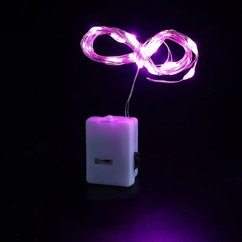 LED Fairy Lights Button Battery Light String Christmas Wedding New Year Bedroom Living Room Garden Decoration Garland