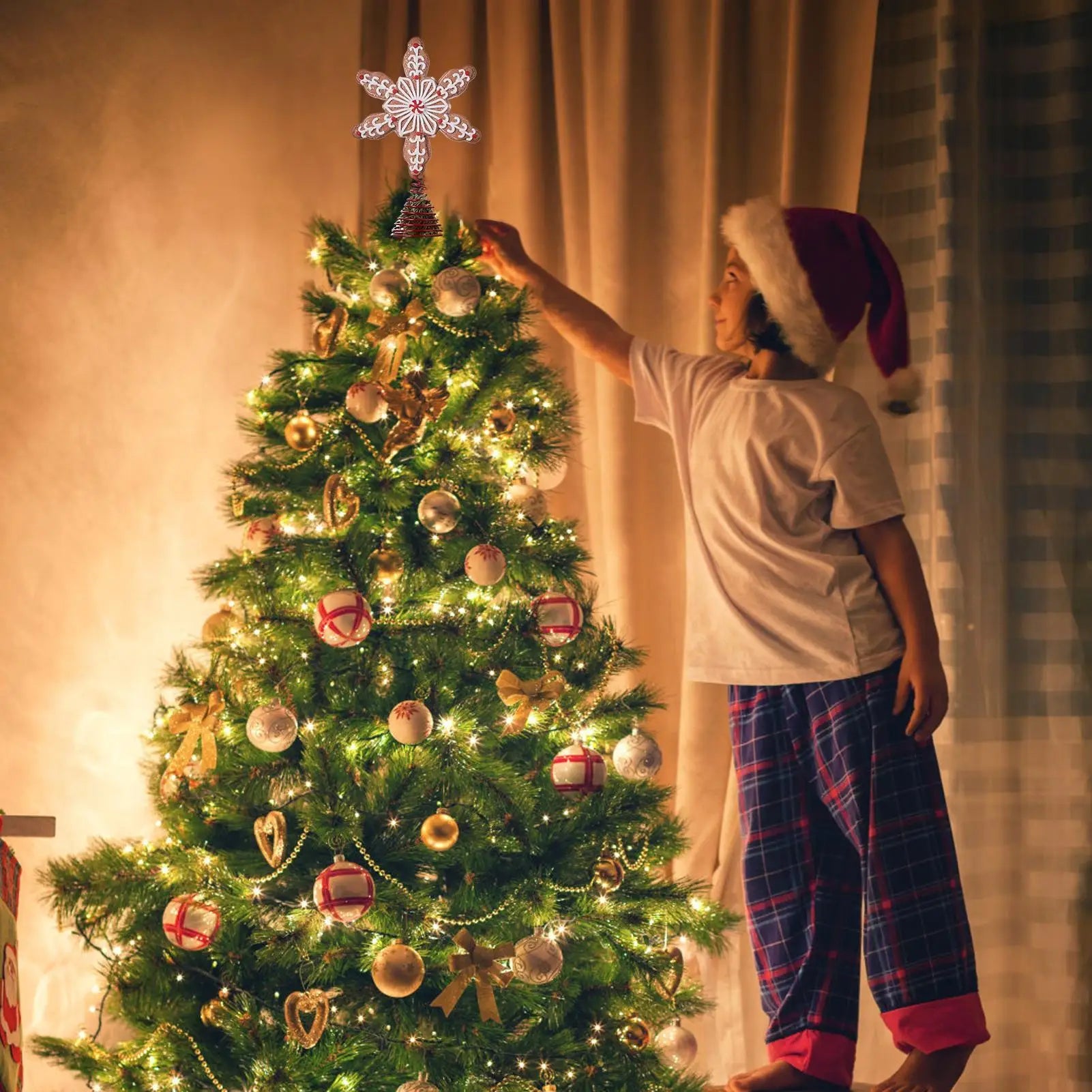 Christmas Decorations For Tree Adorable Gingerbread Man Topper For Tree Decor Treetop Decoration For Dining Tables Fireplaces