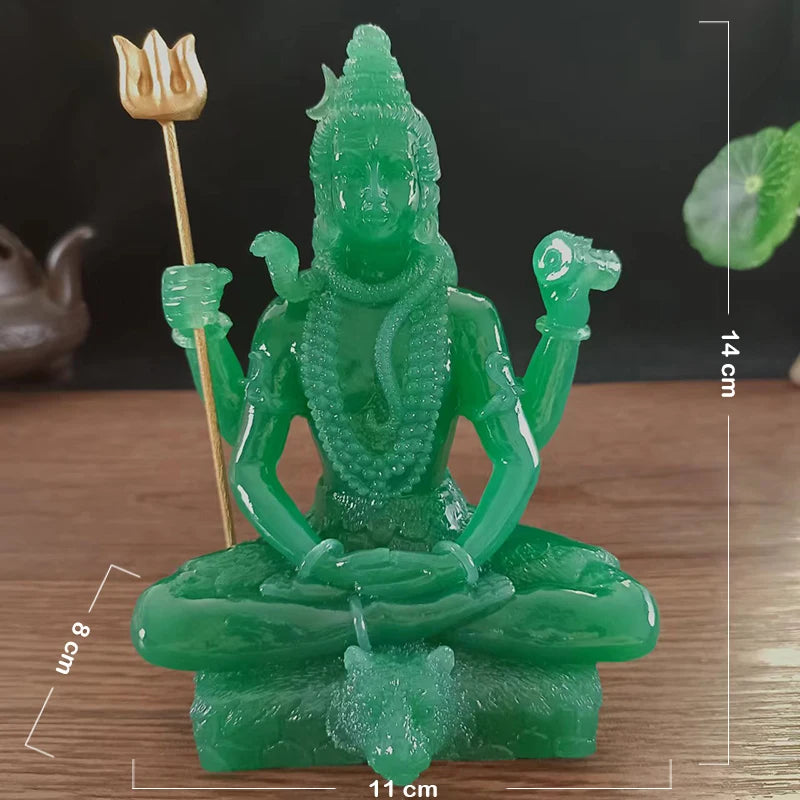 Golden Shiva Statue Hindu Ganesha Vishnu Buddha Figurine Sculpture Room Office Home Decoration India God Feng Shui Crafts