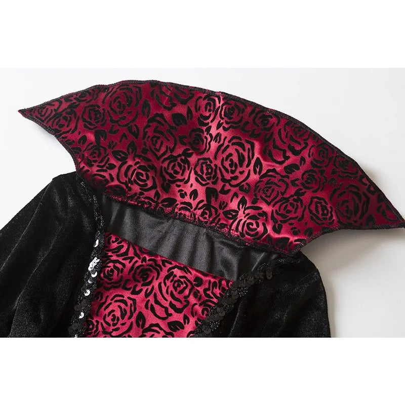 2-15Y Girl Vampire Halloween Dress for Kid Ghost Bride Gothic Cosplay Vampire Costume Kids Carnival Party Clothes Party Gifts