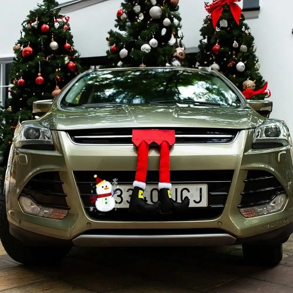 Christmas Elf Santa Legs Car Accessories Christmas Decor for Home Xmas Tree Pendants Ornaments Gifts Happy New Year Home Decor