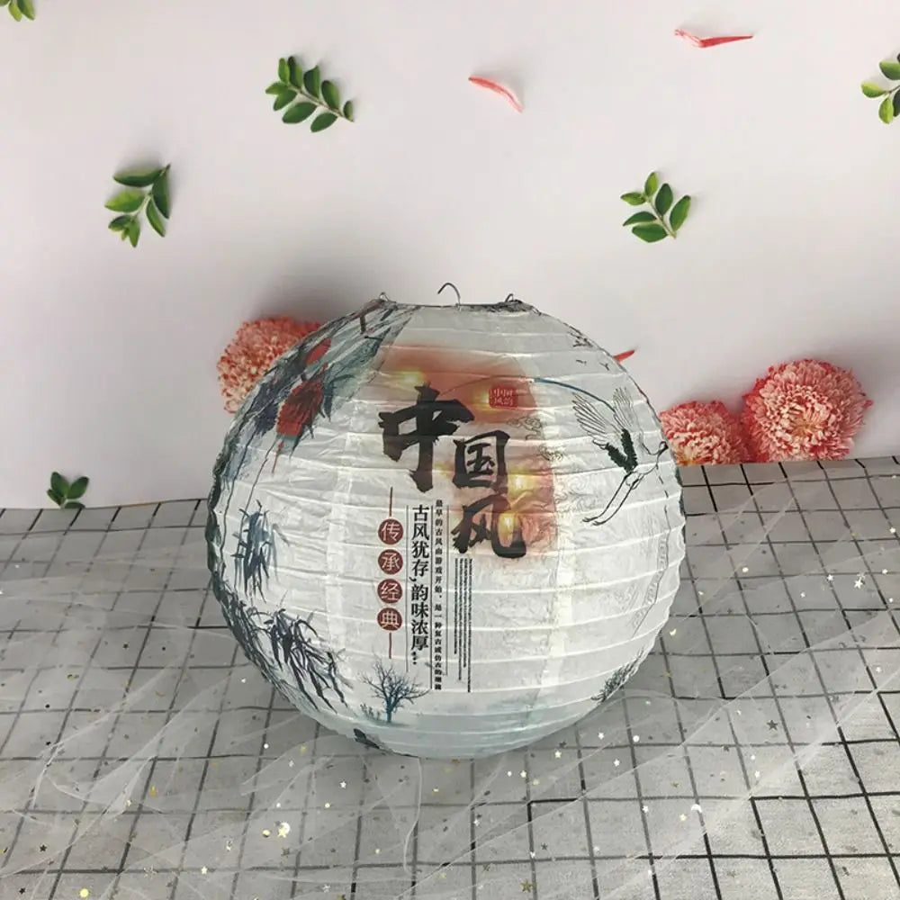 Hanfu matching Mid-autumn Festival National Day Toys Gifts Home Decoration Flower Lantern Round Lamp Lampshade Paper Lantern