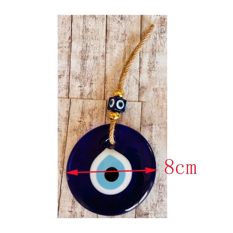 Evil Eye Wall Hanging Glass Blue Eye Wall Charm Home Decor Home Gift Idea House Protection Turkish Evil Eye Gift Wall Decoration