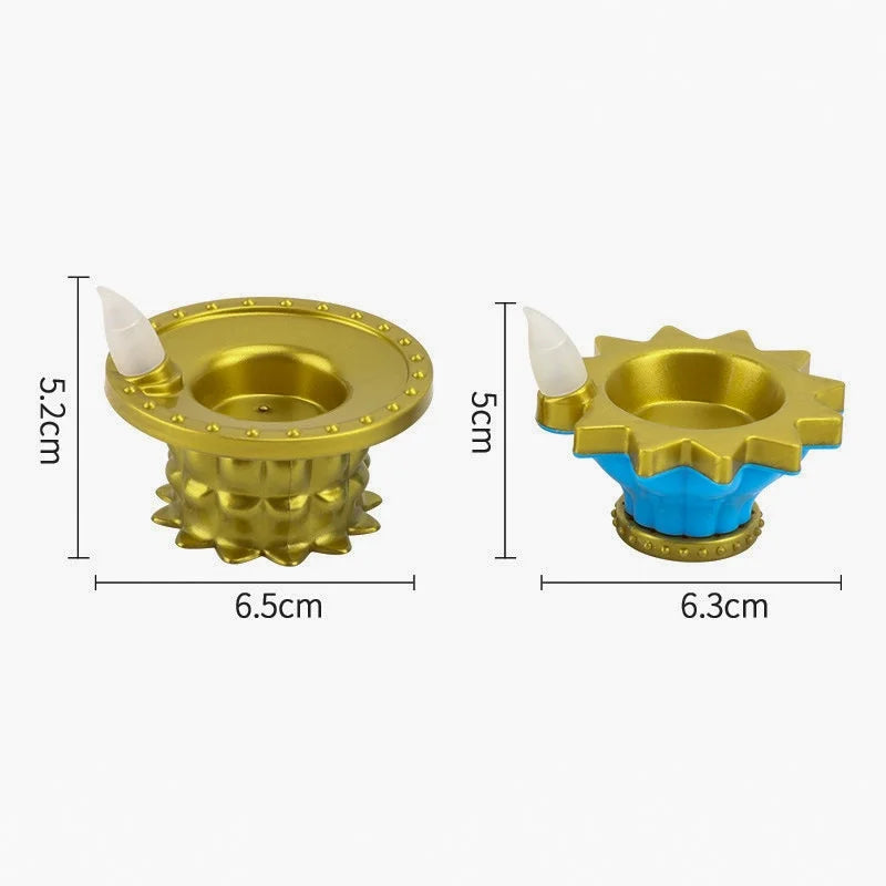 LED Candle Lamp Diwali Simulation Deepavali Decorative Candle Small Floating Decoration Oil Lamp Floating On Water LED Tea Light