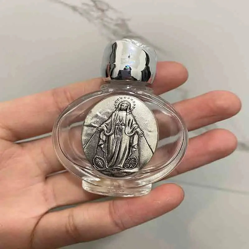 15 types of holy water Jesus bottle religious cross bottle Christian Virgin sculpture bottle, holy water bottle