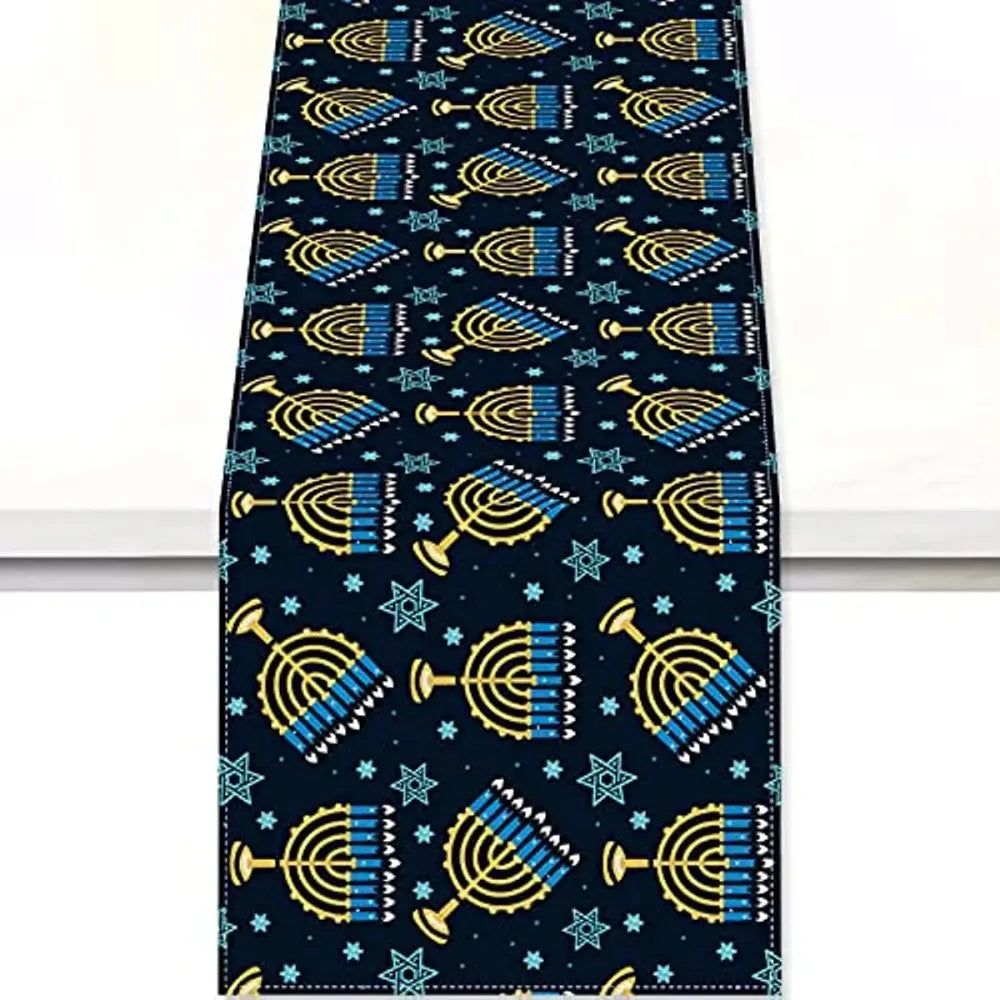 Happy Diwali Table Runners Candlestick Decoration Indian Diwali Home Kitchen Table Decorations and Household Supplies