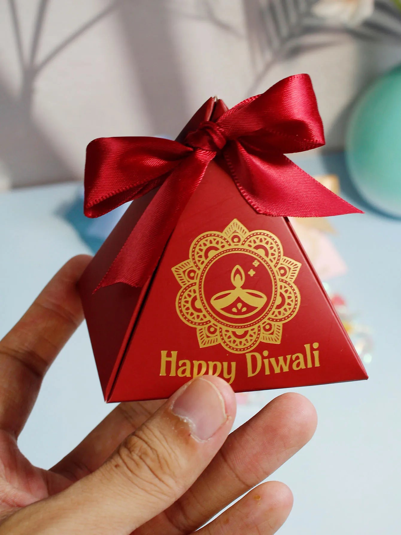 Happy Diwali Candy Box, Indian Festival Decoration Festival, Halloween, Exquisite Gift Box Candy, Chocolate