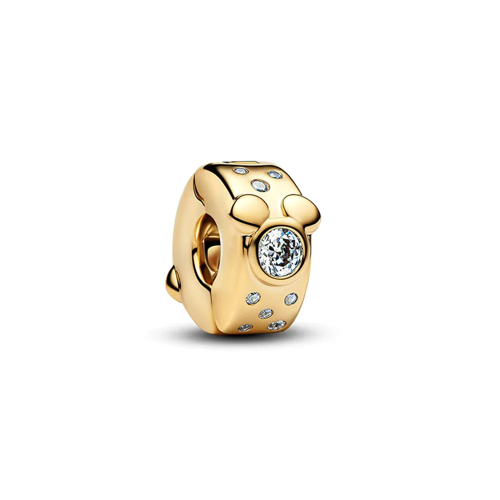 2026 Disneypark Christmas Halloween Skull Pink Elephant Cartoon Animal Charm Suitable for Women Original Bracelet DIY Gifts