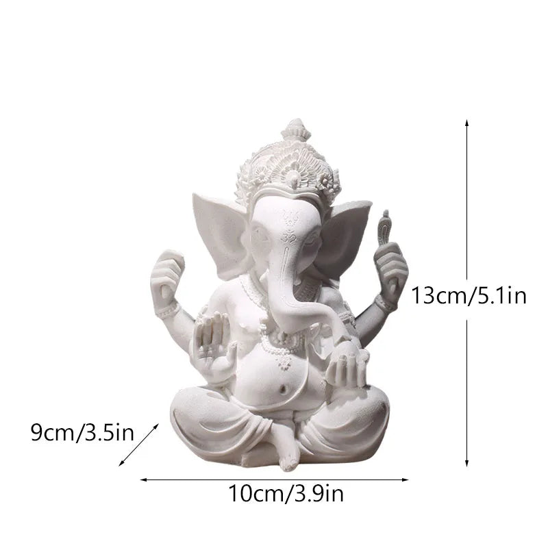 Vilead Resin Indian Ganesha Shiva God Statue Sai Baba Shirdi Sculpture Lord Hanuman Hindu Buddha Religious Fengshui Home Decor