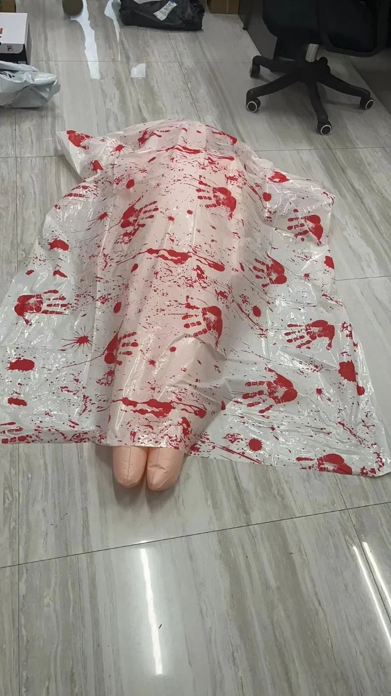 Halloween Props Decorations Outdoor Props Inflatable Mannequins Haunted Mansion and Secret Room Scary Atmosphere Decoration