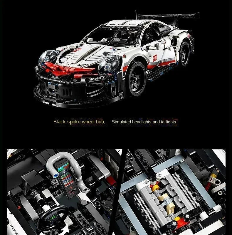 Christmas Racing DIY Boys Classic Racing Sports Car Building Block Toys Educational Vehicle Moc Assemble Bricks Kids Toys Gifts