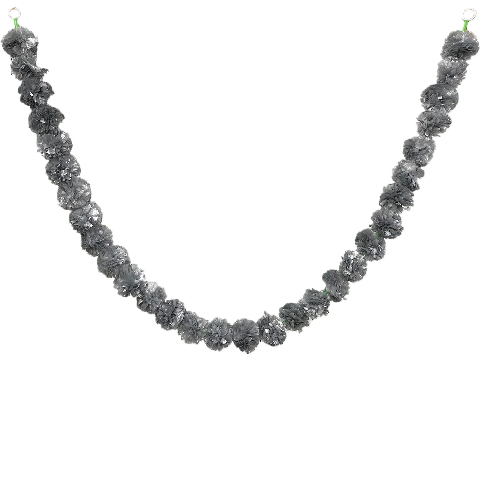 2 Pcs Marigold Flower Garland with бо Flowers for Diwali Mexican Dia de los Muertos DIY Wreath Day of The Dead Decor Party