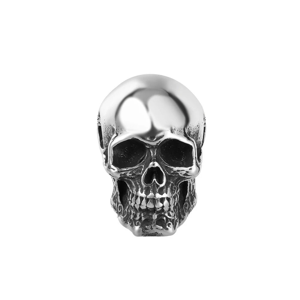 Gothic Hip Hop Skull Pendant Necklaces For Men Stainless Steel Punk Fashion Skeleton Necklace Halloween Jewelry Gifts Wholesale