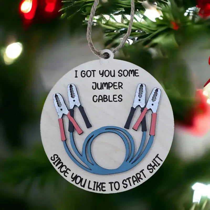 Christmas Door Decorations Wooden Funny Tree Ornaments Colorful Party Favors Portable Home Ornament For Wall Window Mantelpieces