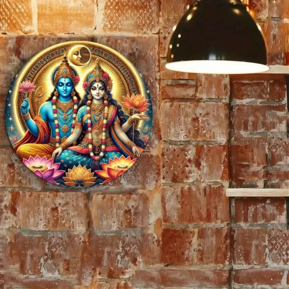 1PC Indian Shiva And Parvati Wall Art - For Home & Room Decoration - Perfect Gift for Friends Family on Festivals